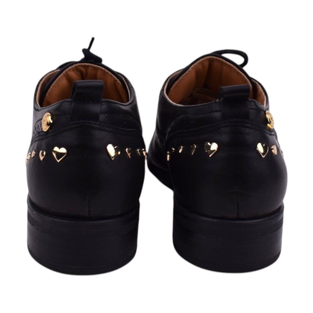 LOVE Moschino Ketsby sneakers in black and mirror gold | Size 40 - Picture 8 of 10